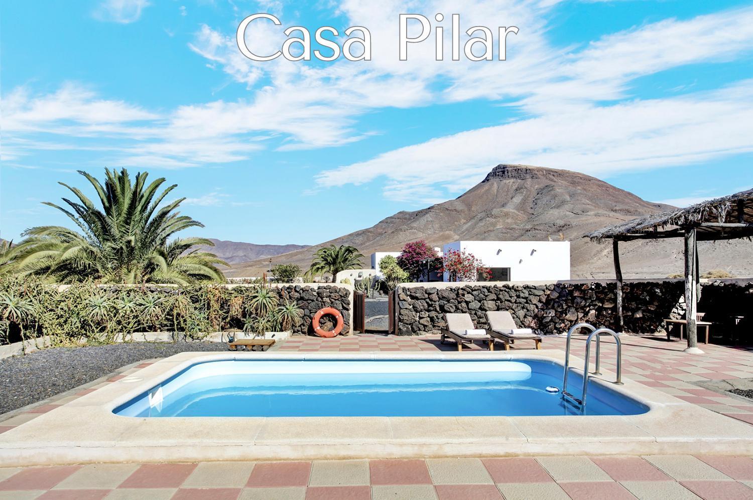 Casa Pilar, Aurora Y Tarabilla En Finca Ecologica Teguitar 外观 照片