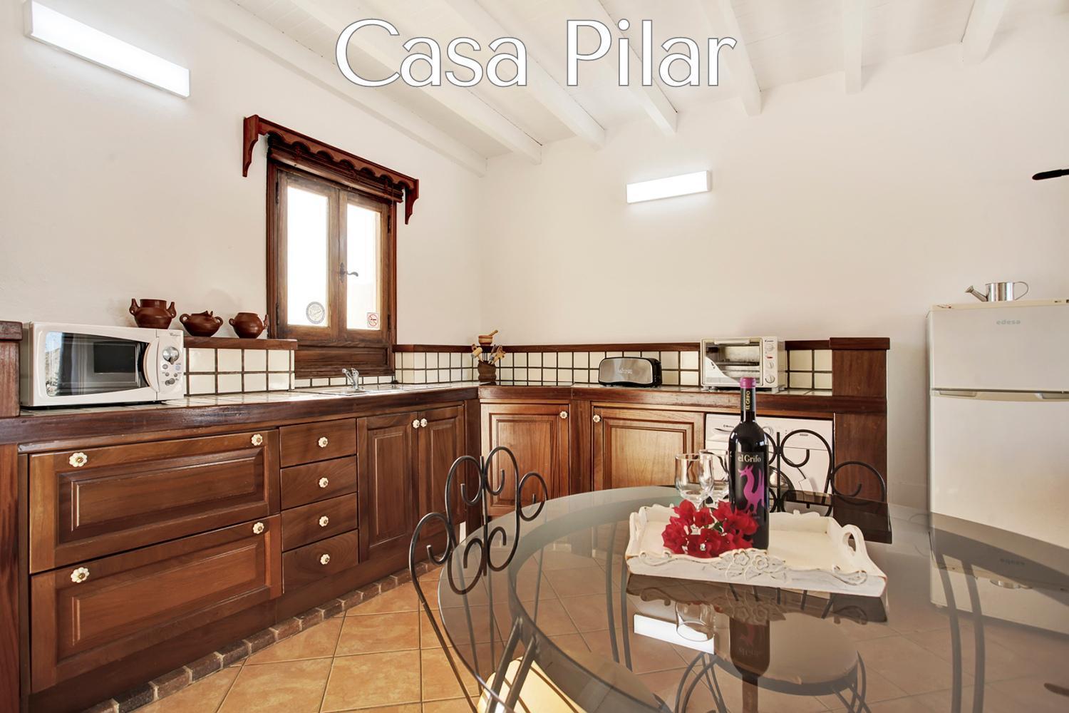 Casa Pilar, Aurora Y Tarabilla En Finca Ecologica Teguitar 外观 照片
