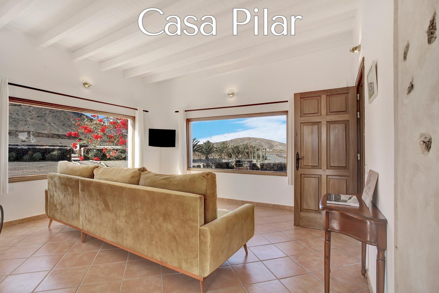 Casa Pilar, Aurora Y Tarabilla En Finca Ecologica Teguitar 外观 照片