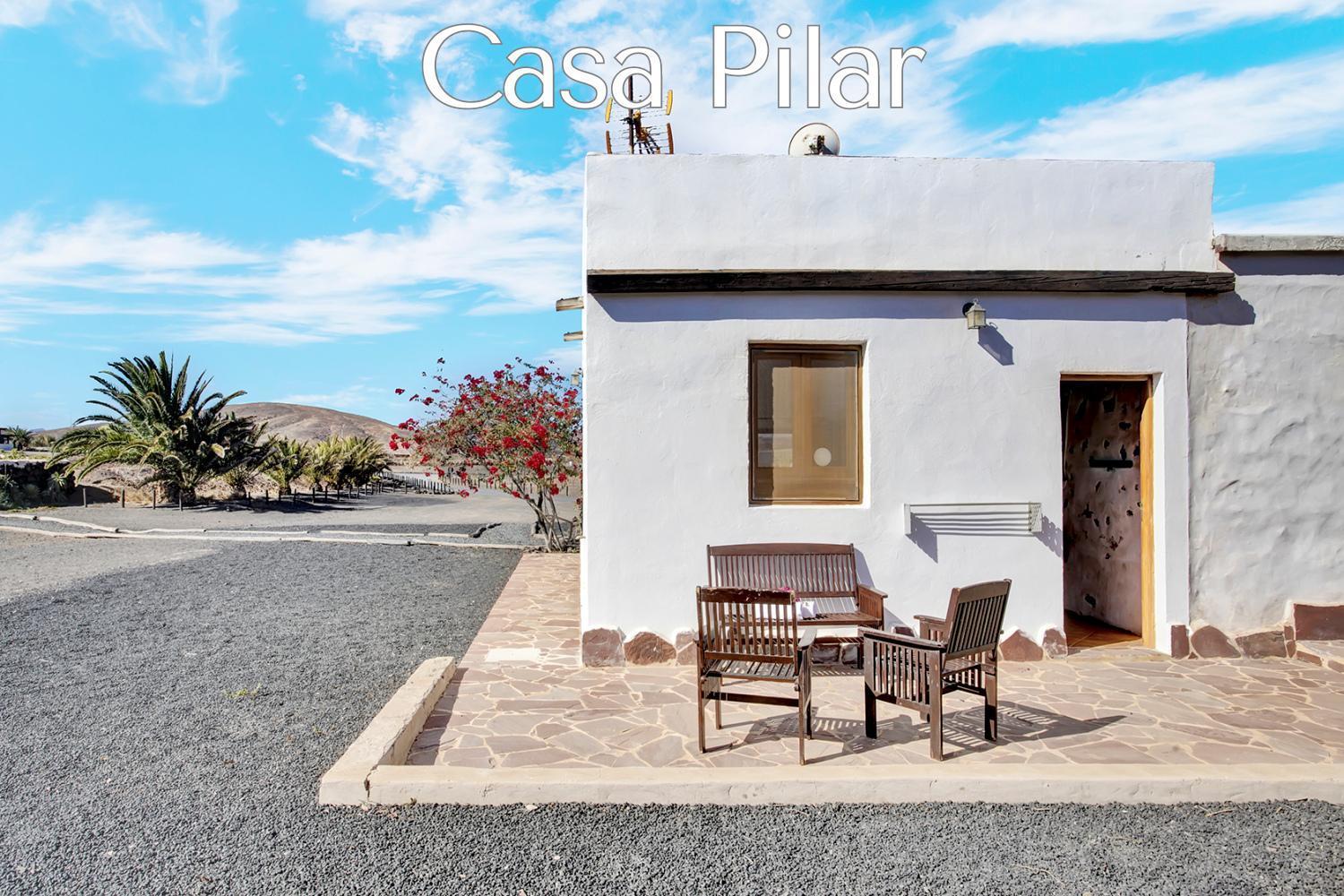 Casa Pilar, Aurora Y Tarabilla En Finca Ecologica Teguitar 外观 照片